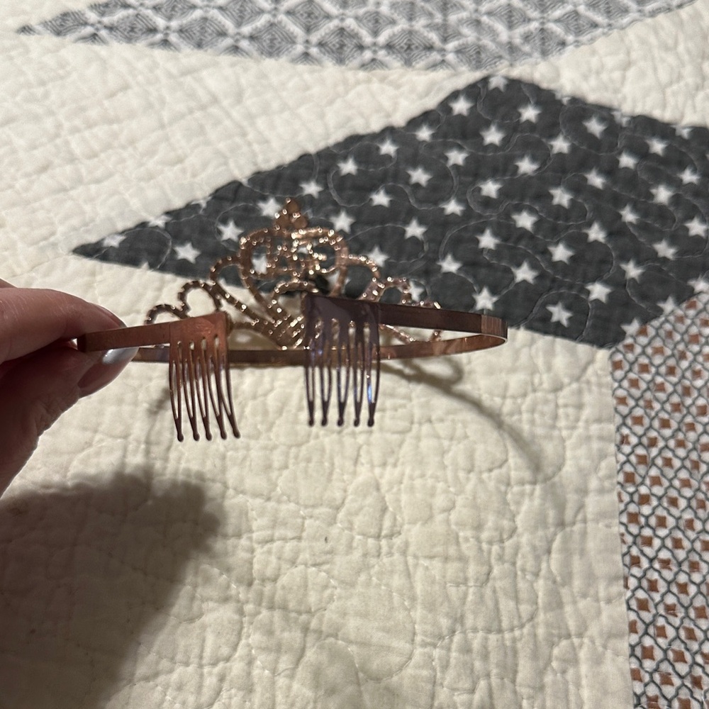 Sparkling Rhinestone Tiara for Graduation - Picture 2 of 5